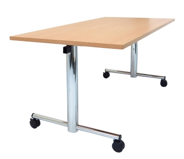 Tisch mit ablappbarer Tischplatte, fahrbar Ideal  für Büro, Seminar, Konferenz und Weiterbildung