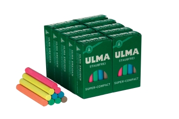 ULMA-Super-C-Kreide,staubfrei farbig sortiert