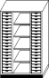 Preview: 120R 30ES | Hochschrank offen, ohne Türen