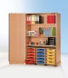 Preview: Garagenschrank mit 3 Schubladen- container bunt, 120x190x50 cm