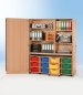 Preview: Garagenschrank mit 4 Schubladen- container bunt, 150x190x50 cm