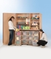 Preview: Garagenschrank mit 4 Schubladen- container transp. 150x190x50cm