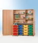 Preview: Garagenschrank mit 4 Schubladen- container bunt, 150x190x50 cm