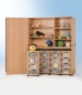 Preview: Garagenschrank mit 4 Schubladen- container transp.150x190x50 cm