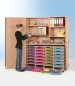 Preview: Garagenschrank mit 4 Schubladen- container, 150x190x50cm