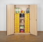 Preview: ErgoTray Klassenraumschrank, 28 Boxen, BHT 104,5x190x50cm