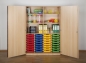 Preview: ErgoTray Klassenraumschrank, 32 Boxen, BHT 138,7x190x50cm