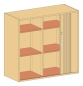 Preview: Aufsatzschrank   BxHxT 95 x 98 x 40 cm