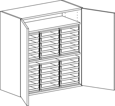 Formular-Aufsatzschrank   BxHxT 90 x 92 x 40 cm