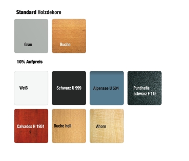 Preview: Vari² Trapez - melaminbesch. fahrbar, höhenverstellbar