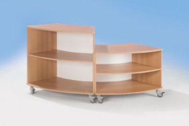 W860-S164 | kurvIQ:160 1/8 Kreisschrank - fahrbar, Höhe 76 cm