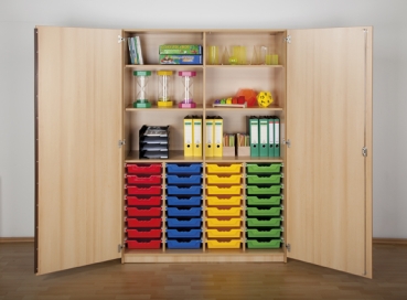 ErgoTray Klassenraumschrank, 32 Boxen, BHT 138,7x190x50cm