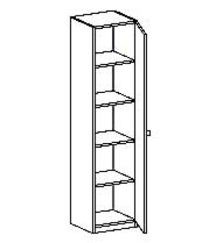 Schrank   BxHxT 54 x 190 x 40 cm