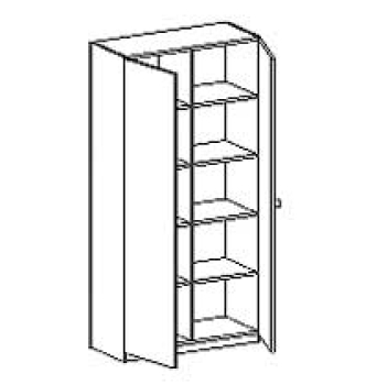 Schrank   BxHxT 95 x 190 x 40 cm