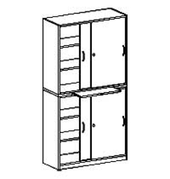 Schrank   BxHxT 100 x 190 x 40 cm