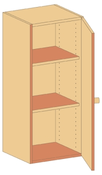 Aufsatzschrank   BxHxT 45 x 110 x 40 cm