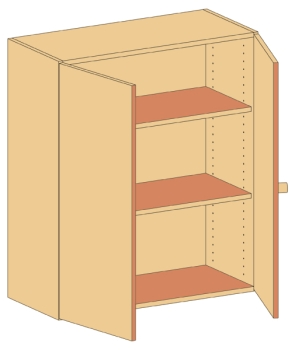 Aufsatzschrank   BxHxT 100 x 110 x 50 cm