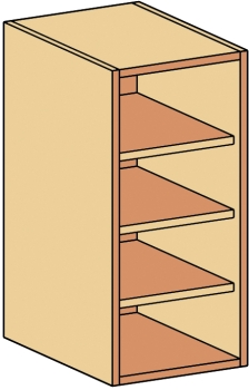 Materialcontainer als Aufsatzschrank   BxHxT 36 x 80 x 50 cm