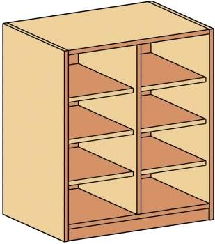 Materialcontainer als Unterschrank   BxHxT 70,2 x 80 x 50 cm