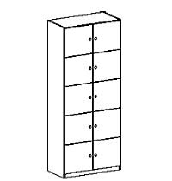 Lehrerfachschrank   BxHxT 80 x 190 x 40 cm