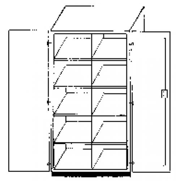 120T 40M | Hochschrank mit Drehtüren