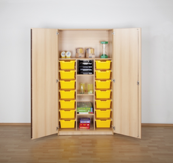 ErgoTray Klassenraumschrank, 14 Boxen, BHT 104,5x190x50cm