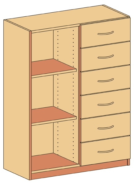 Unterschrank   BxHxT 100 x 120 x 40 cm