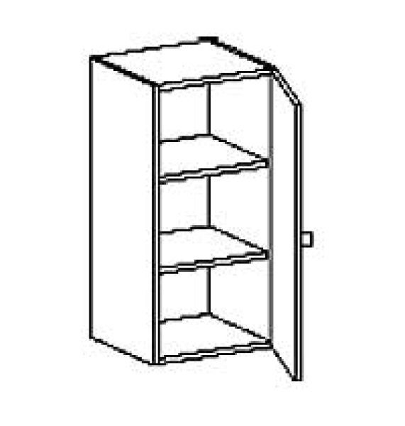 Aufsatzschrank   BxHxT 54 x 92 x 40 cm