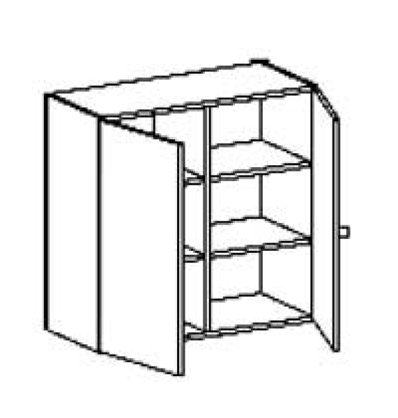 Aufsatzschrank   BxHxT 95 x 92 x 40 cm