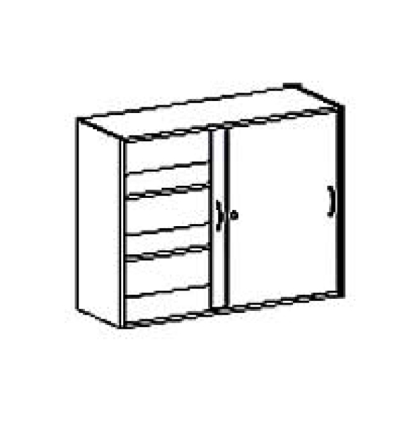 Aufsatzschrank   BxHxT 100 x 92 x 40 cm