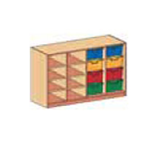 Materialcontainer als Unterschrank   BxHxT 138,3 x 80 x 50 cm